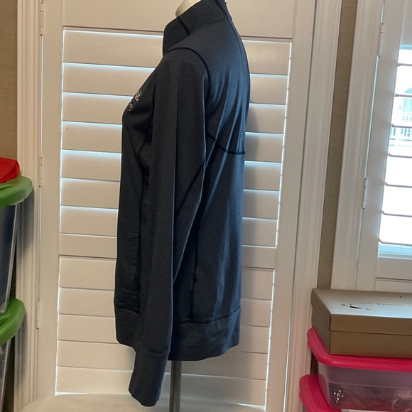 Women's Dark Blue Bomber Jacket - Picture 5 of 9